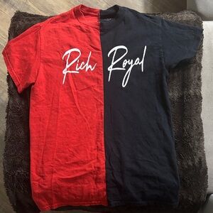 Red and Black Men's Short Sleeve Tee